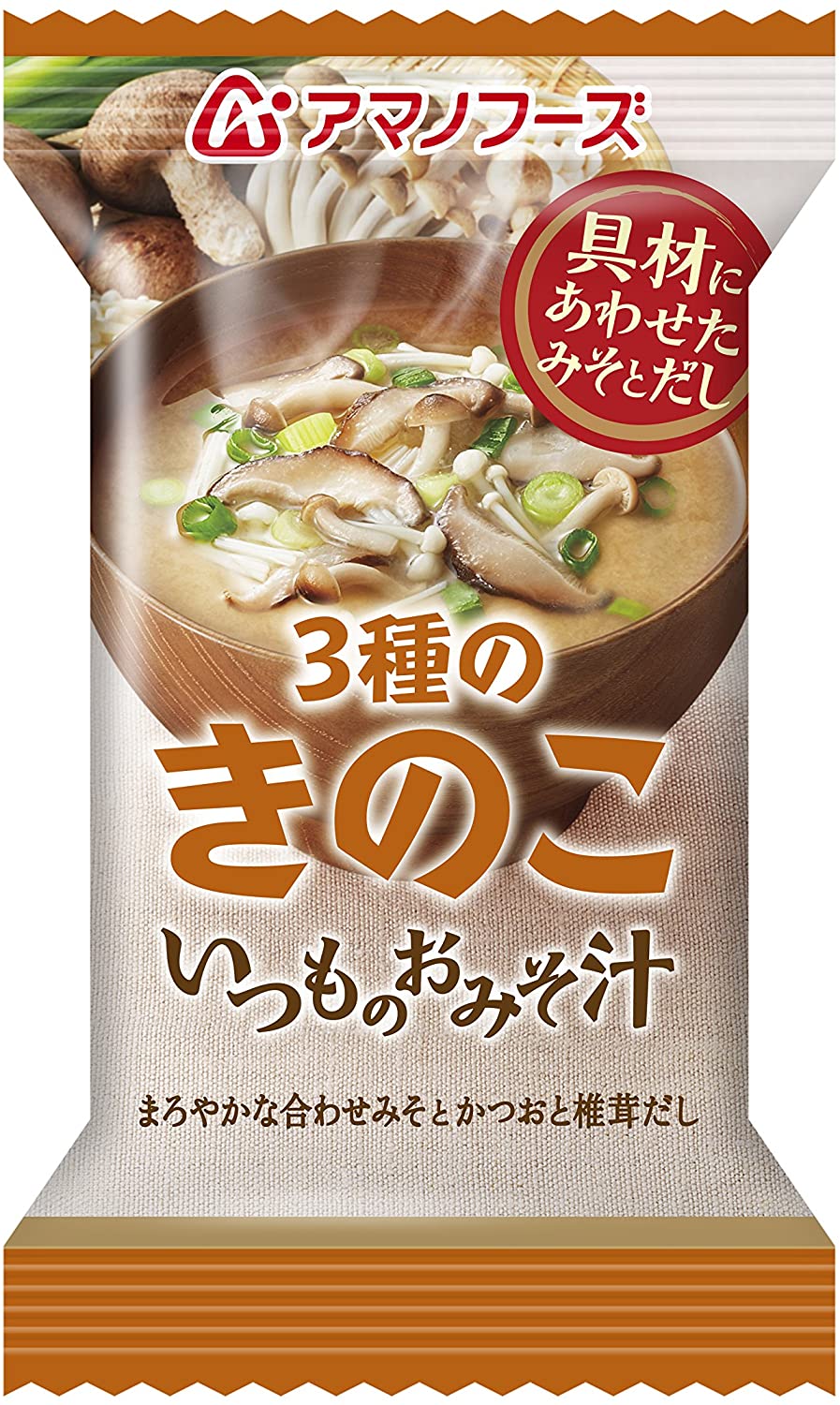いつものおみそ汁　３種のきのこ ８．５ｇ | 天野フーズ