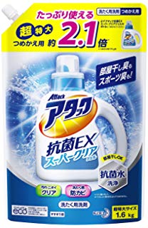 アタック抗菌クリア　スパウト替増量品 １３５０＋５０ｇ | 花王