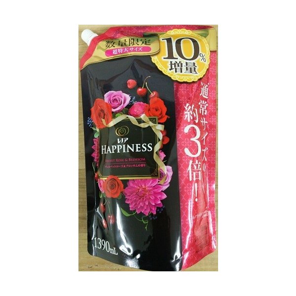 レノアハピネスＶローズ＆Ｂ詰替超特大増量 １３９０ｍｌ | P&G