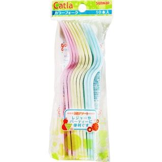 カラーフォーク１７ｃｍ １０本 | サンナップ