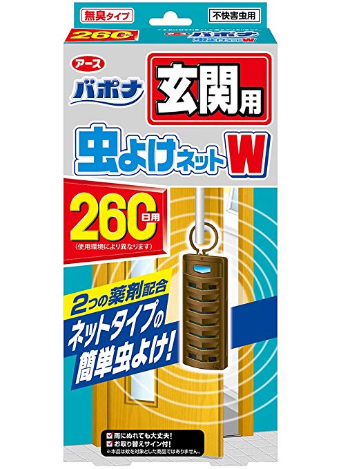 バポナ玄関用虫よけネットＷ２６０日用 １個 | アース製薬