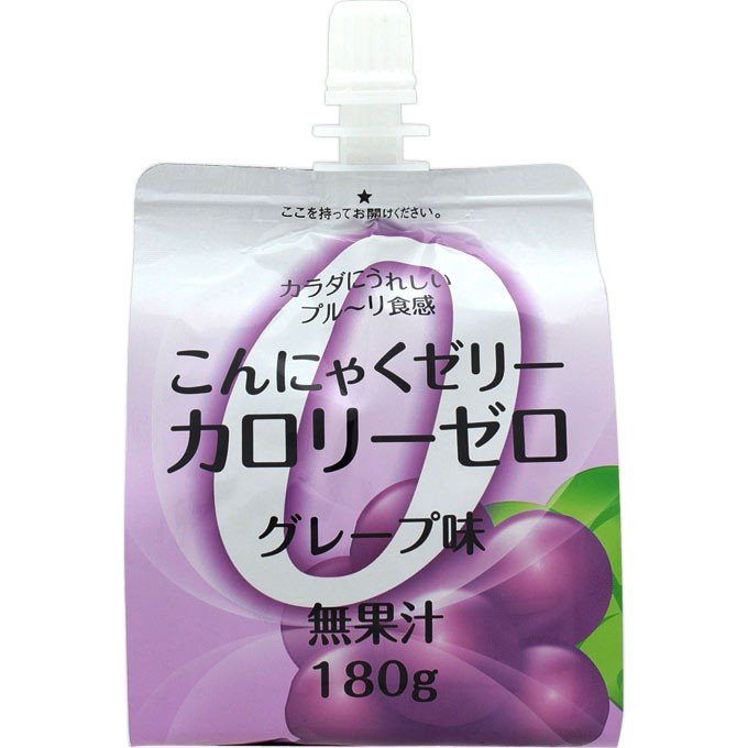 ファイトマン蒟蒻ゼリーカロリーゼロ　グレープ １８０ｇ | 日本薬剤