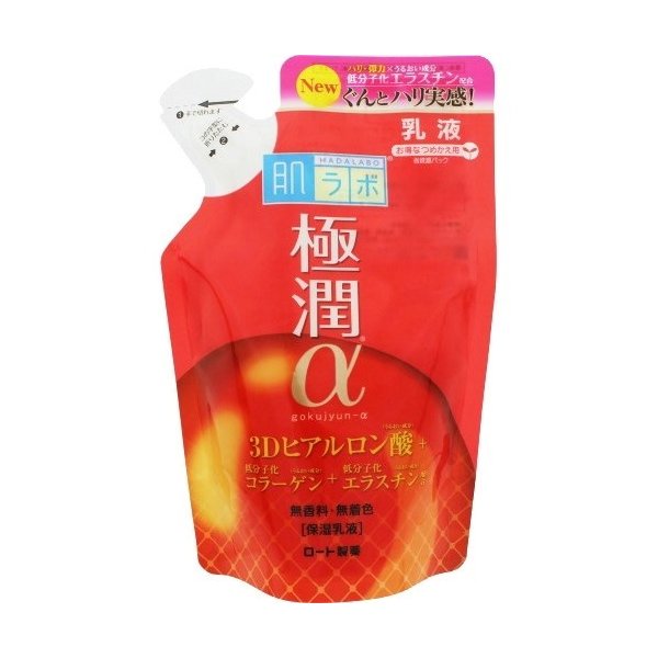 肌ラボ　極潤αハリ乳液詰替用 １４０ｍｌ | ロート製薬