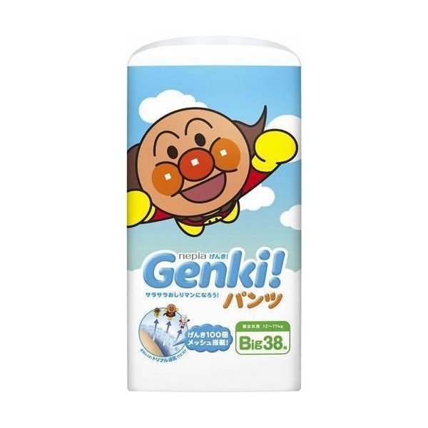 在庫状況】Genki！パンツBigサイズ 38枚 | ネピア取扱