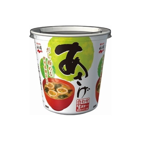 カップ入生みそタイプみそ汁　あさげ １８．１ｇ | 永谷園