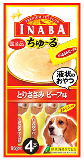 ちゅ～る　とりささみビーフ味 １４ｇ×４ | イナバ食品