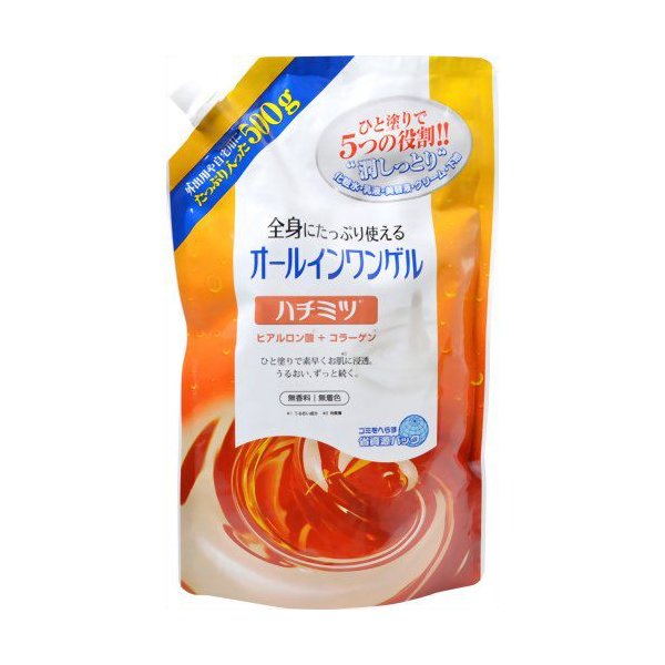 たっぷり使えるオールインワンゲルハチミツ ５００ｍｌ | タダ