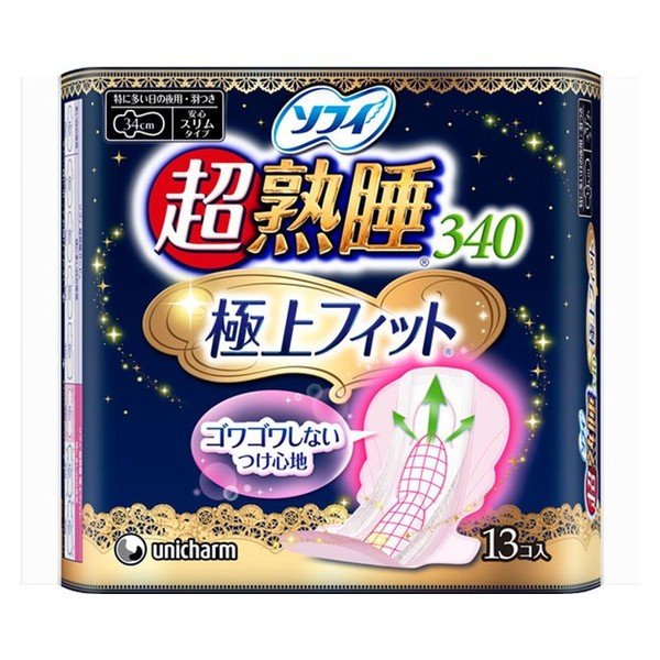 ソフィ超熟睡スリム３４０ １３枚 | ユニ・チャーム