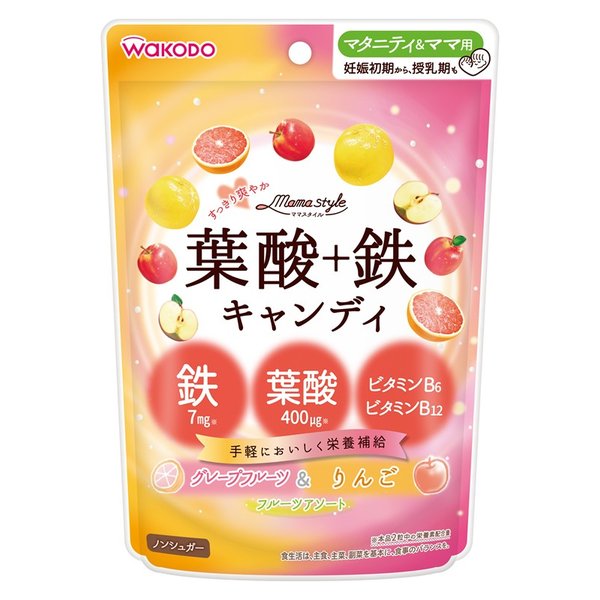 葉酸＋鉄キャンディ ７８ｇ | 和光堂