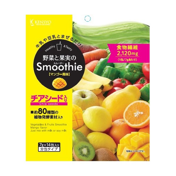 チアシードスムージー　マンゴー風味 ７ｇ×１４包 | 健翔