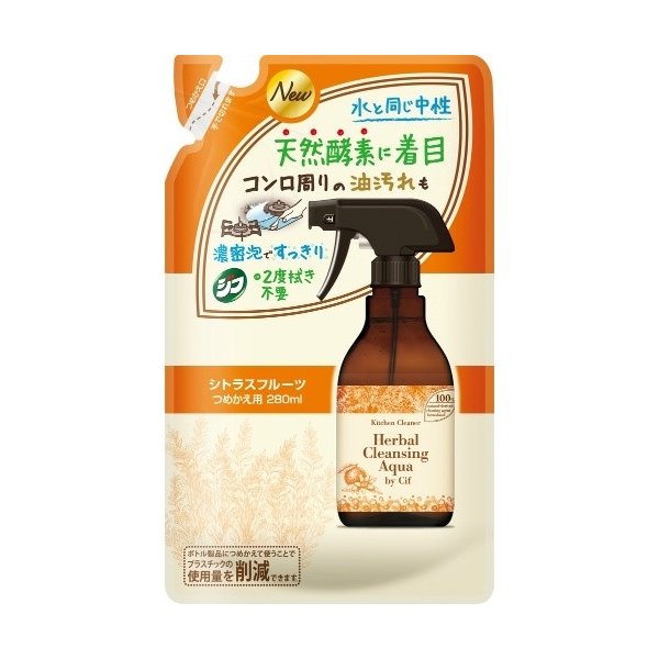 キッチン泡クリーナージフ　シトラス詰替 ２８０ｍｌ | ユニリーバ