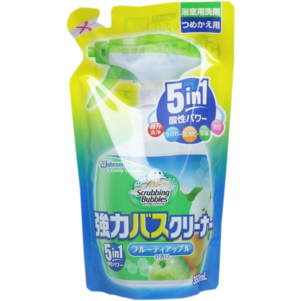 ＳＢ強力バスクリーナー　Ｆアップル　詰替 ３５０ｍｌ | ジョンソン