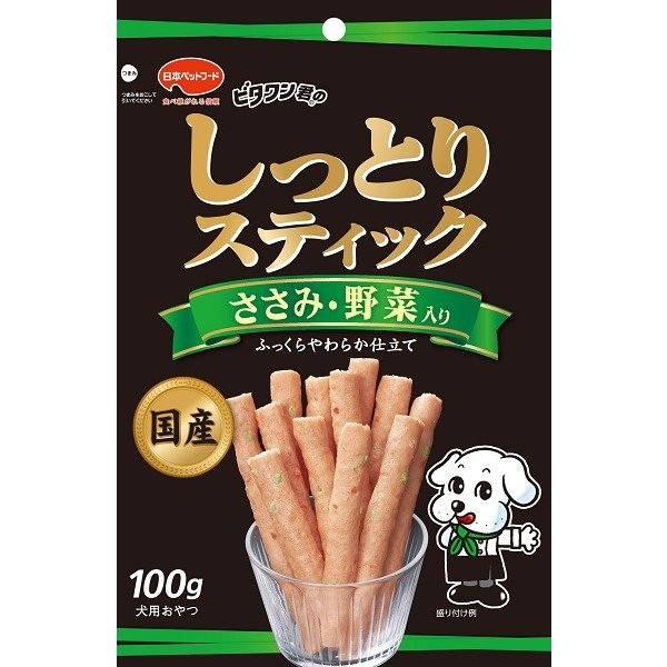 ビタワン君のしっとりスティック　野菜入り １００ｇ | 日本ペットフード