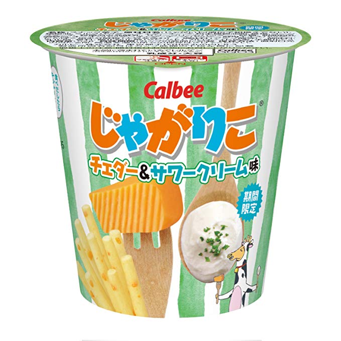 在庫状況】じゃがりこチェダー＆サワークリーム味 52g | カルビー