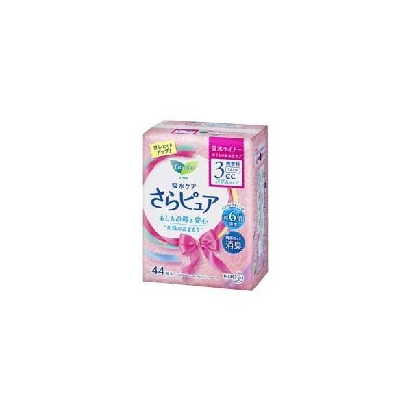 ロリエさらピュア　スリム　３ｃｃ　緑茶消臭 ４４枚 | 花王