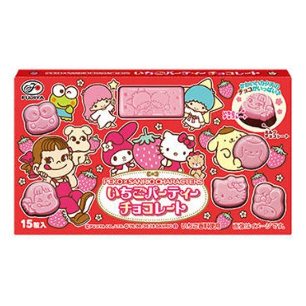 在庫状況】ペコ＆サンリオいちごパーティチョコ 40g | 不二家取扱 