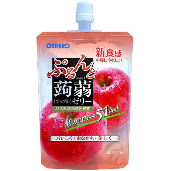 オリヒロ　ぷるんと蒟蒻ゼリー　アップル １３０Ｇ | オリヒロ