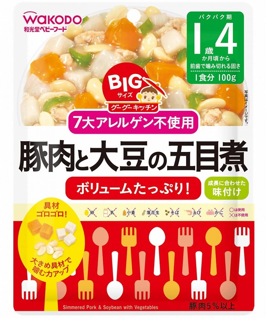 ＢＩＧグーグー　豚肉と大豆の五目煮 １００ｇ | 和光堂