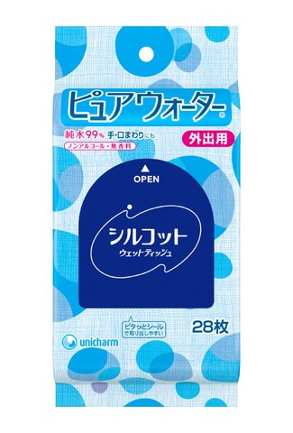 シルコットウエットティッシュ　外出用 ２８枚 | ユニ・チャーム