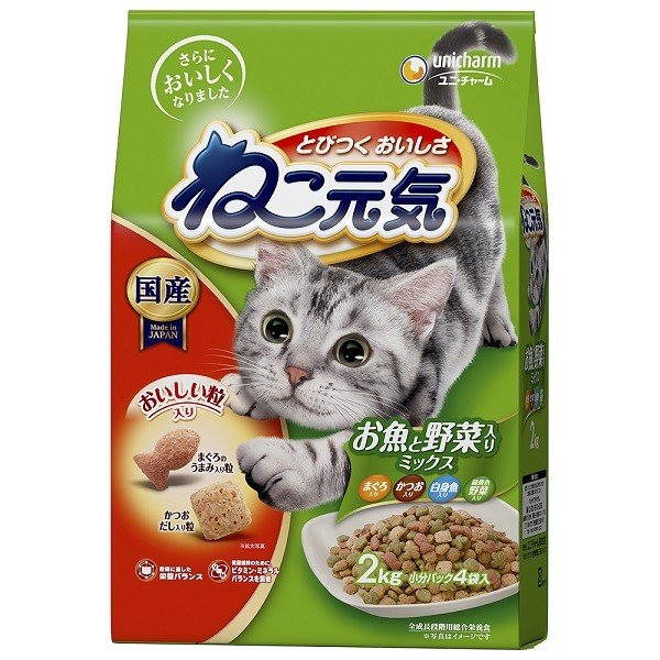 ネコゲンキサカナヤサイＭ ２Ｋ | ユニ・チャーム