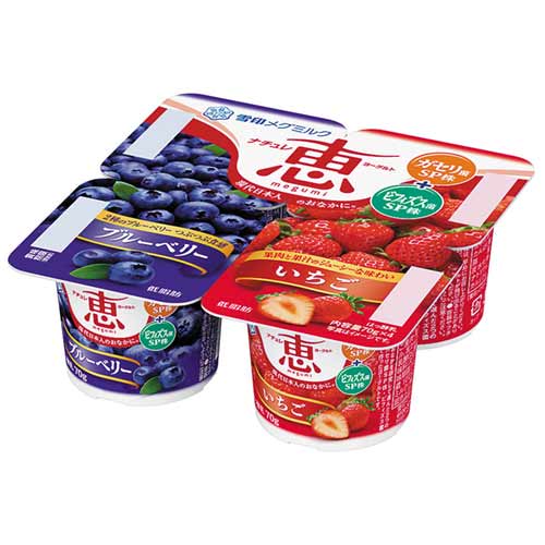 ナチュレ恵ｍｅｇｕｍｉブルーベリー＋いちご ７０ｇ×４ | 日本MC