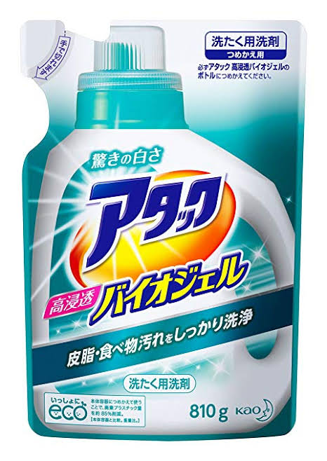 在庫状況】アタック高浸透バイオジェル 詰替用 810g | 花王取扱