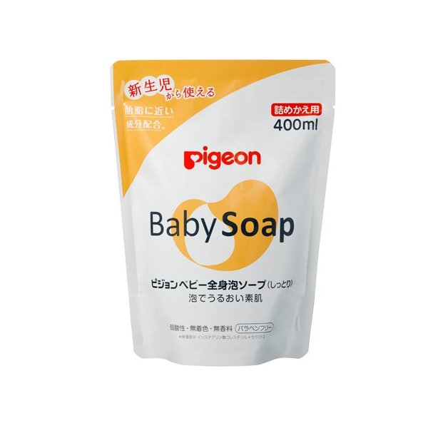 全身泡ソープ　しっとり詰替用 ４００ｍｌ | ピジョン