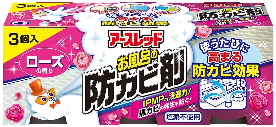 アースレッドお風呂の防カビ剤　ローズ ６ｇ×３ | アース製薬