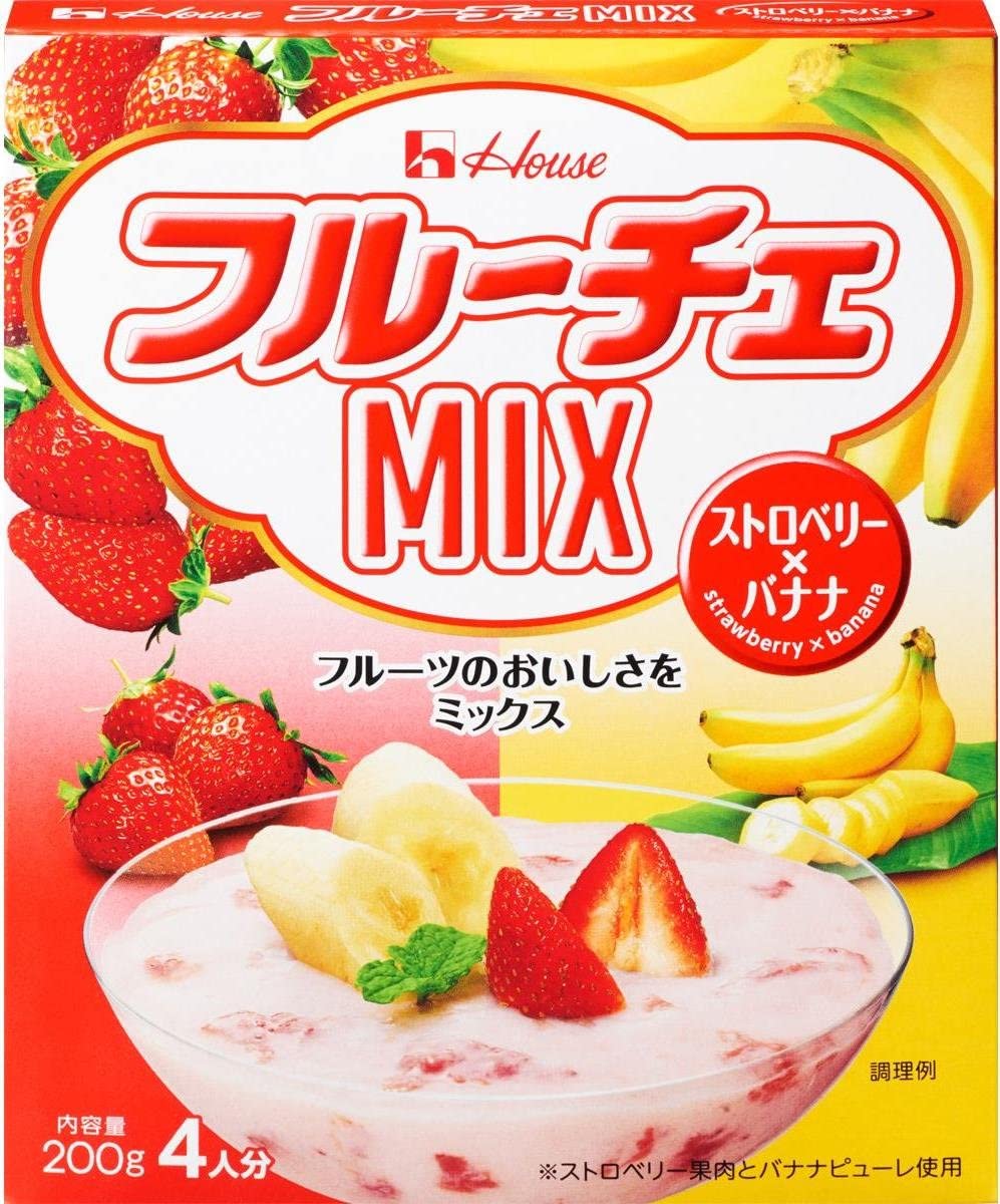 在庫状況】フルーチェMIX ストロベリー×バナナ 200g