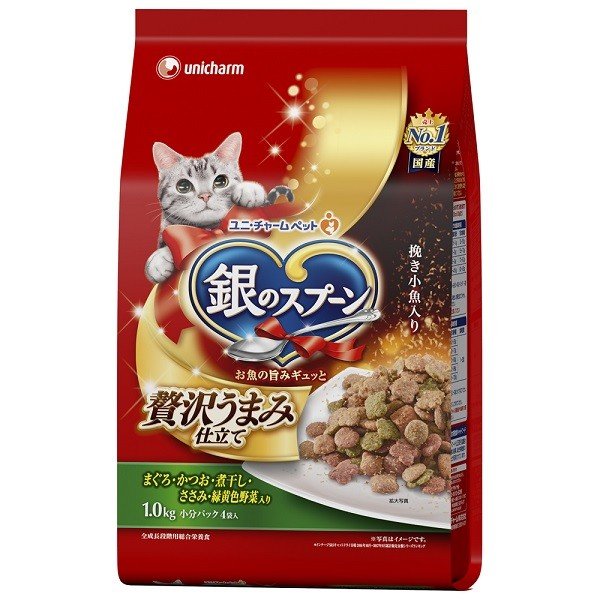 銀のスプーン　お魚・お肉・野菜入り １Ｋｇ | ユニ・チャーム
