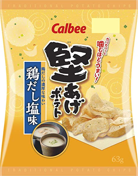 堅あげポテト鶏だし塩味 ６３ｇ | カルビー