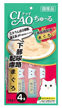 ＣＩＡＯちゅーる　下部尿路配慮　まぐろ １４ｇ×４ | イナバ食品