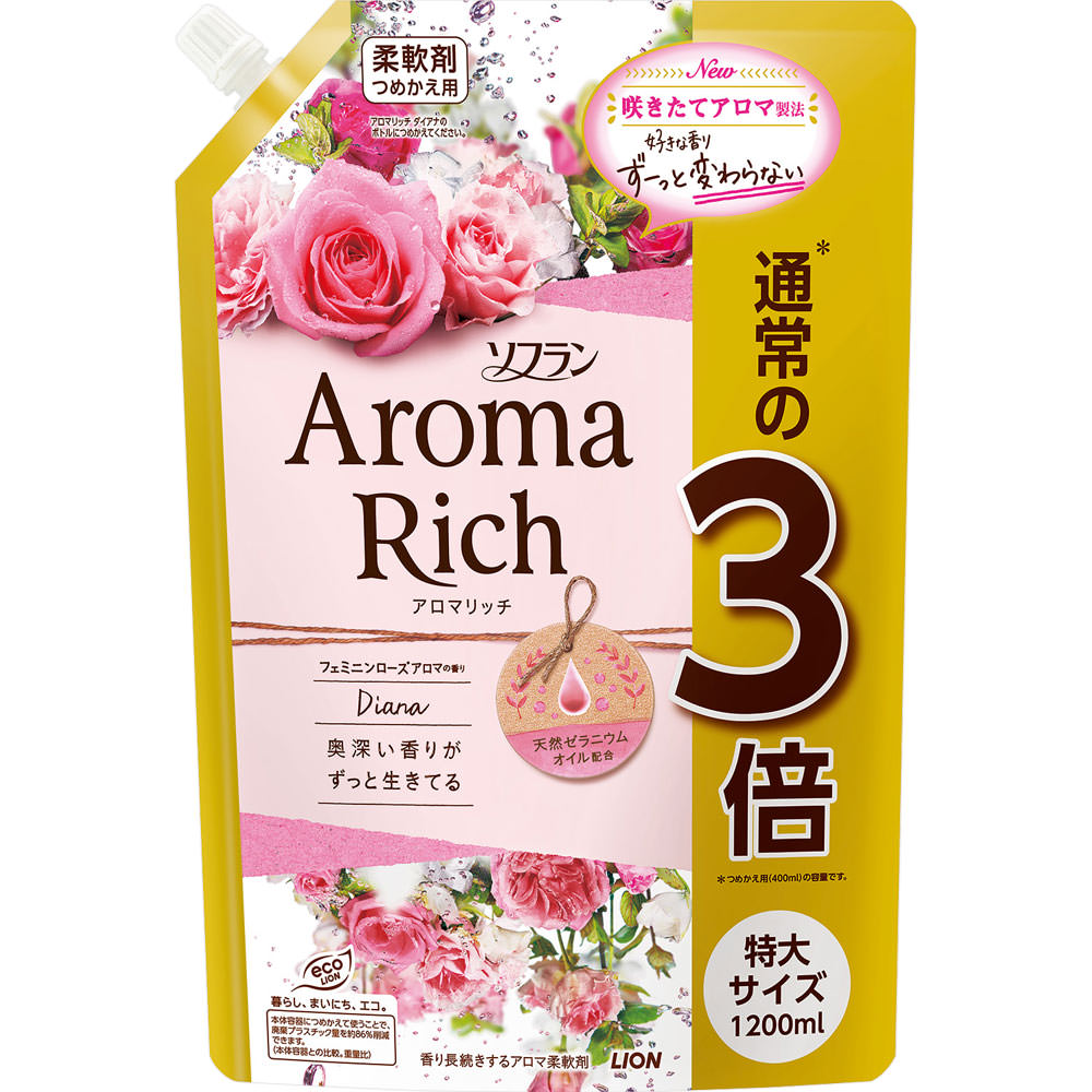 新アロマリッチダイアナ特大詰替 １２００ｍｌ | ライオン