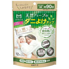 ＳＭ天然ハーブのダニよけチップ １２個 | 白元アース