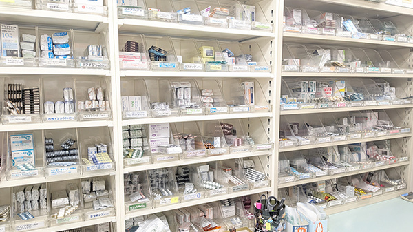 豊富な医薬品在庫がございます
