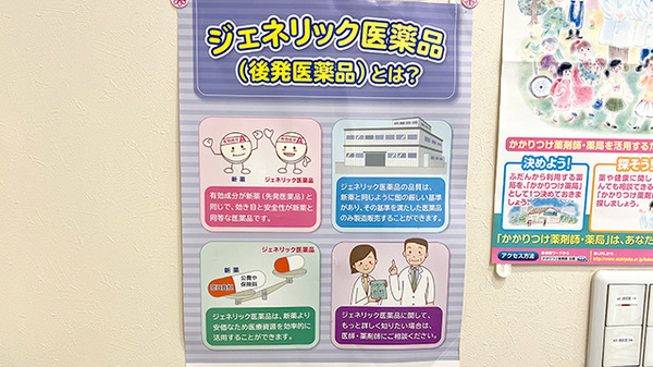 ジェネリック医薬品での調剤も対応しております