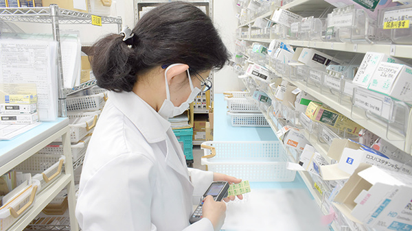 安心してお薬を服用していただく為のシステムを導入しています
