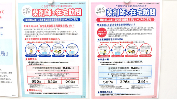 在宅訪問対応薬局です。