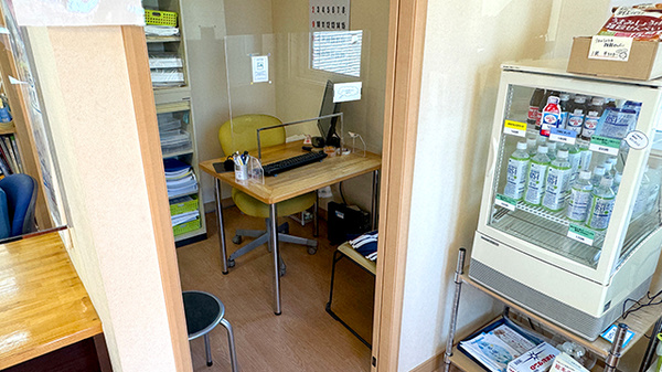 個室の相談スペースを用意しております