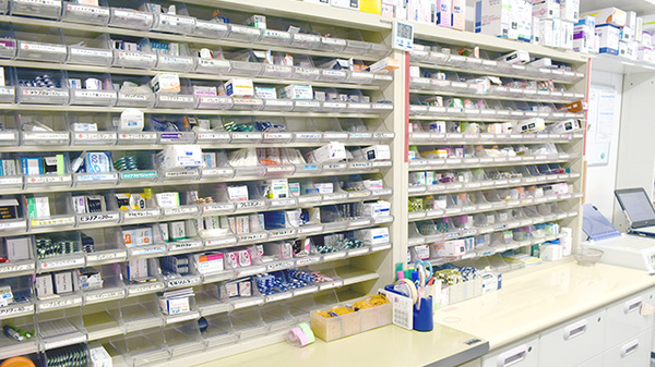 豊富な医薬品在庫がございます