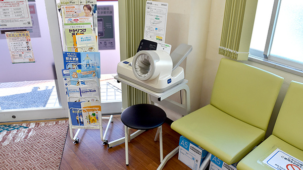 血圧計を自由にご利用いただくことができます。