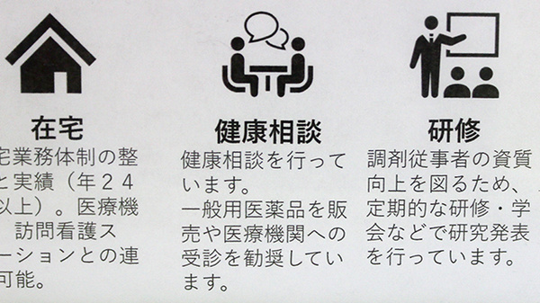 お薬や健康に関する相談も受付しております