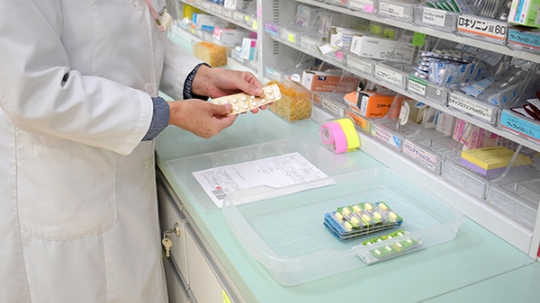 お薬の確認を徹底しております