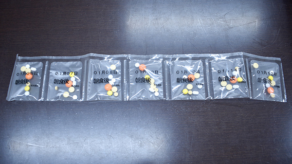 医師の指示だけでなく、患者様のご要望でも一包化します