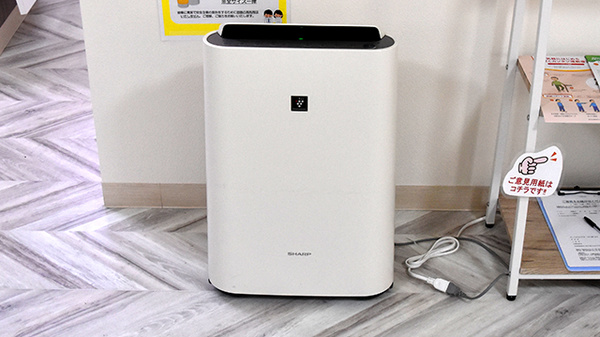 感染症対策をしております