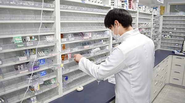 気さくで話しかけやすい薬剤師が親身に対応します。