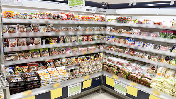冷蔵食品を豊富に品揃えしています