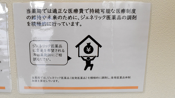ジェネリック医薬品への切り替えに対応しております。