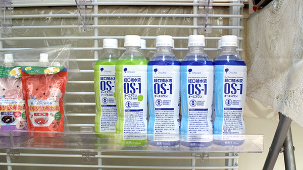 経口補水液の販売もしております。