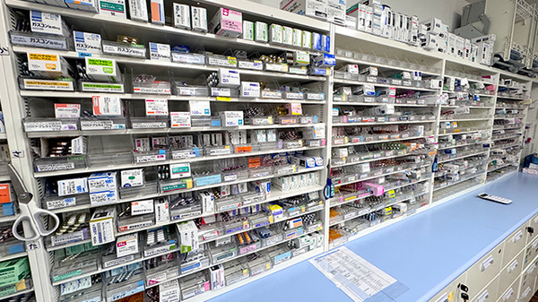 豊富な医薬品在庫がございます。																				